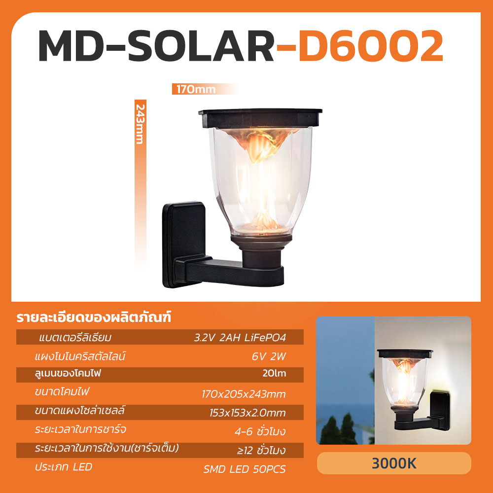 รูปภาพของ MD-SOLAR-D6001 WW