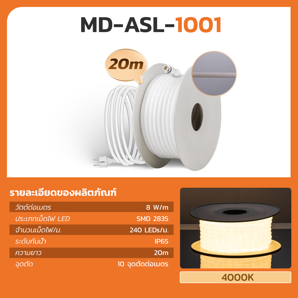 Picture of MD-ASL-1001-20M WW
