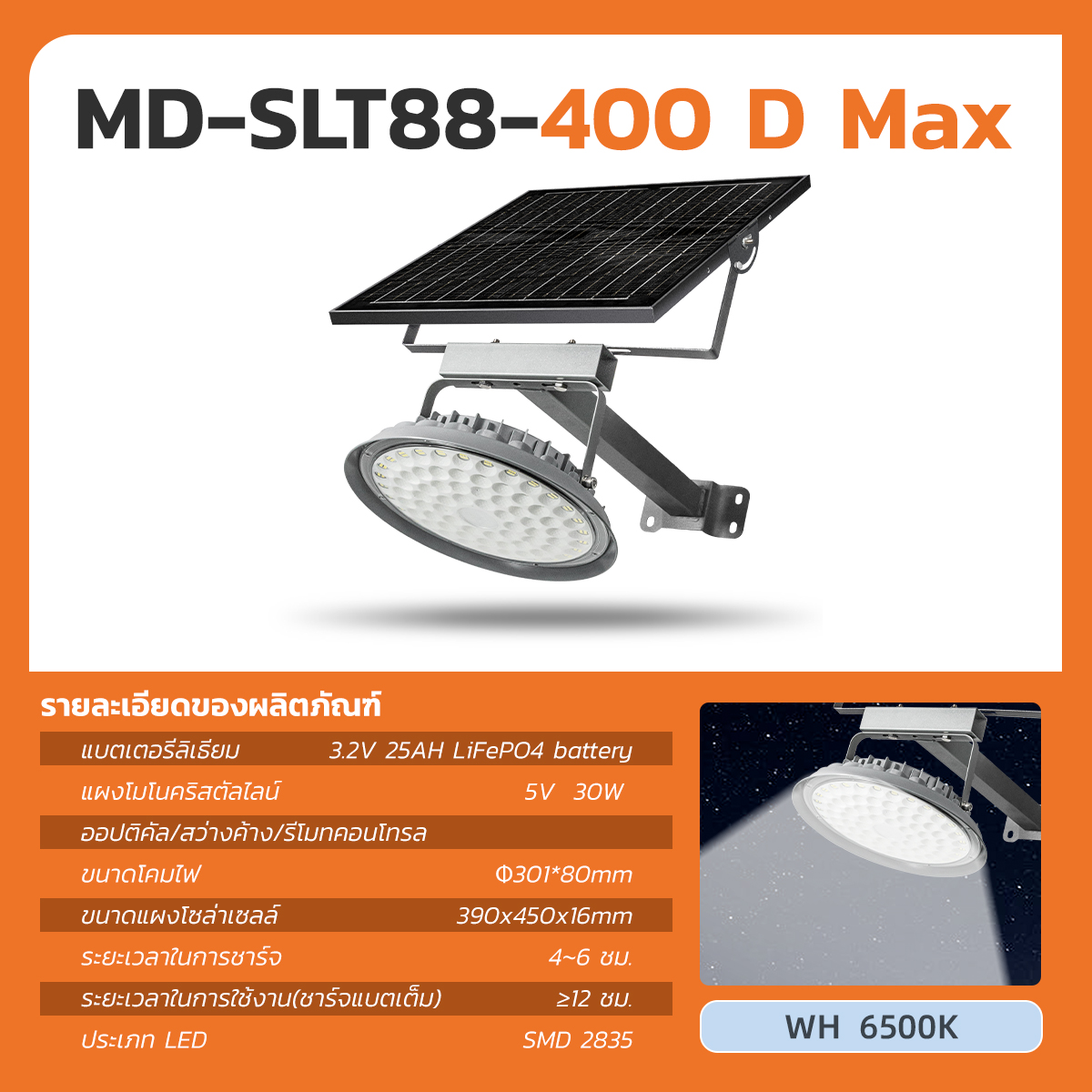 รูปภาพของ MD-SLT88-400-D MAX WH