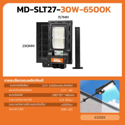 รูปภาพของ [ซื้อ 1 ชิ้น รับ 2 ชิ้น]MD-SLT27-30W-6500K-PLUS